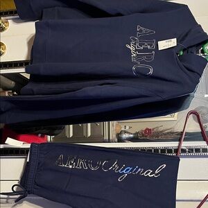 Aeropostale Navy AEROOriginal Hoodie and Joggers